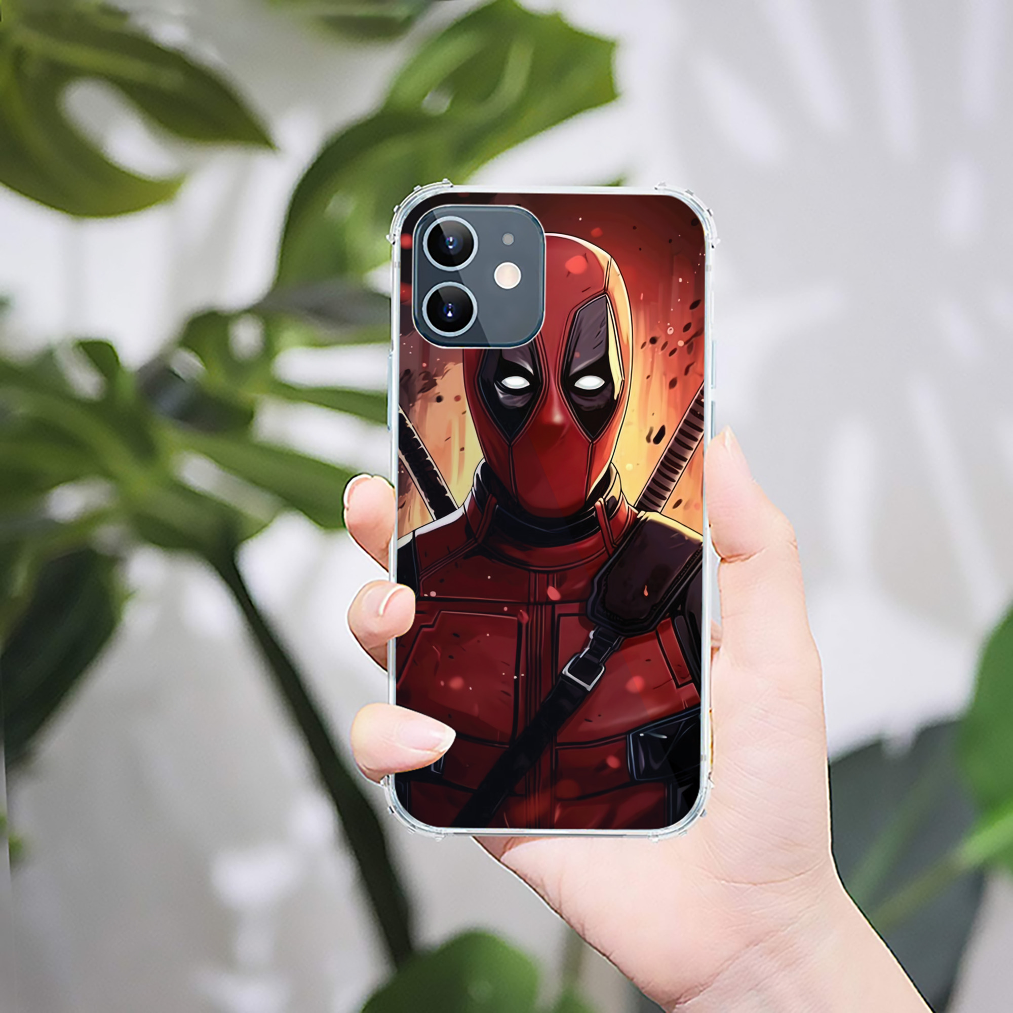 （画像用） Deadpool デッドプール 【iPhone 12シリーズ対応】透明スマホケース（クリアソフトケース）
